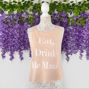 Wildfox Eat, Drink, Be Maui Tank Top